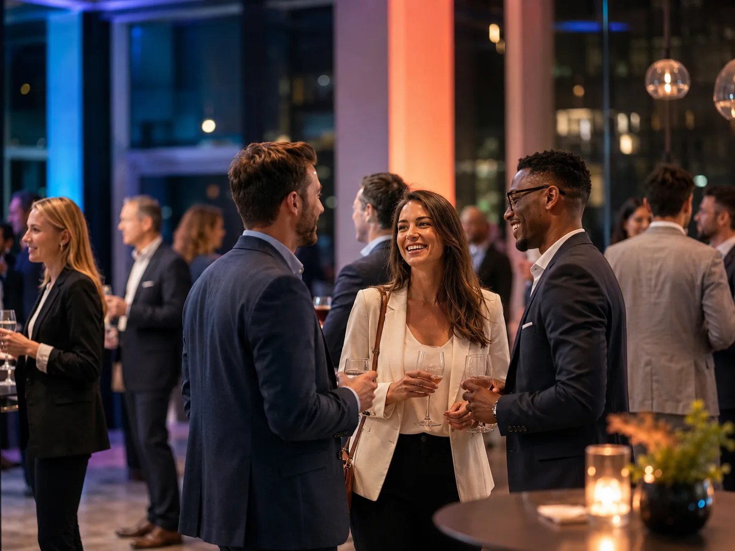 Colleagues at a company event